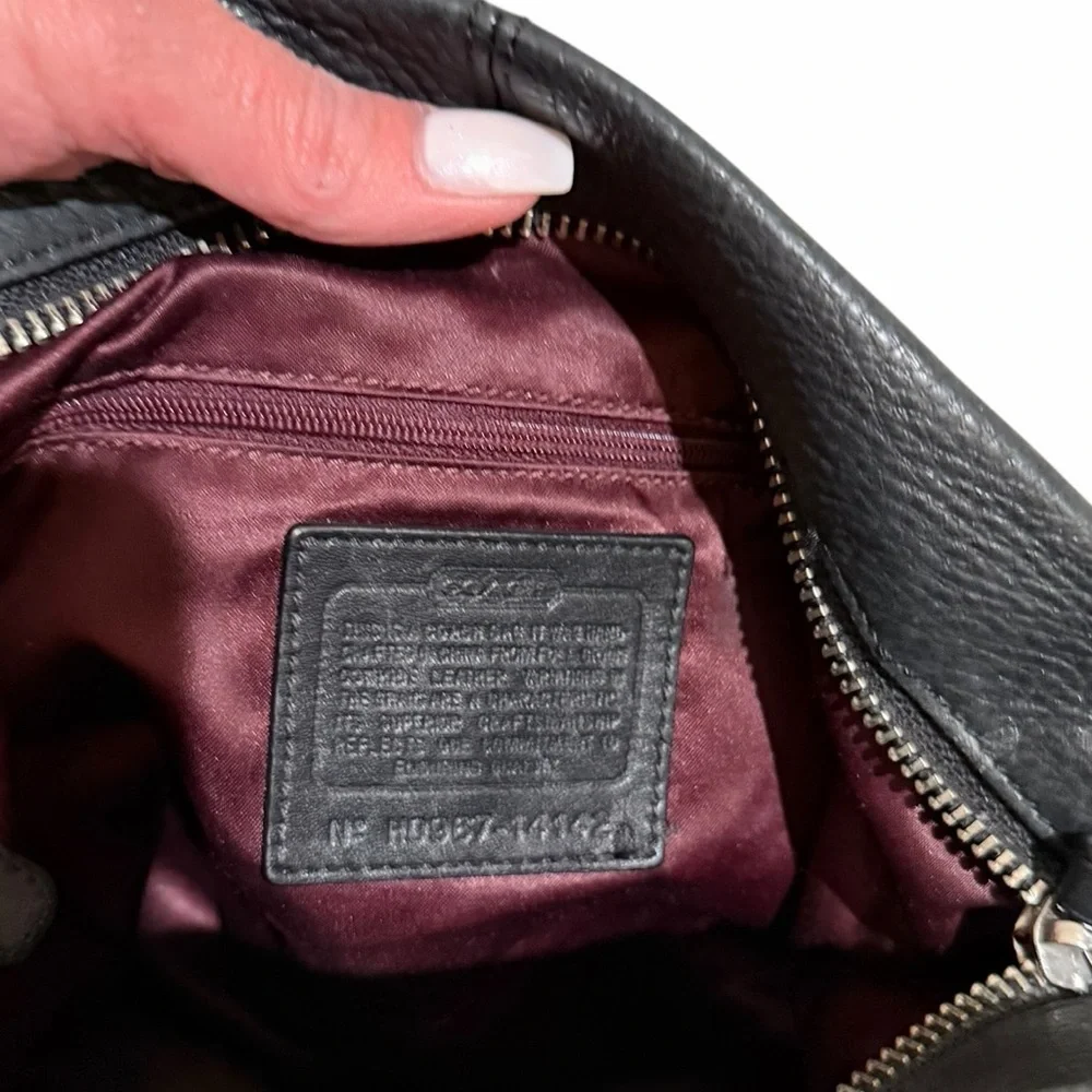 COACH Hobo 14142m Brooke Black Leather Shoulder Bag - Picture 7 of 7